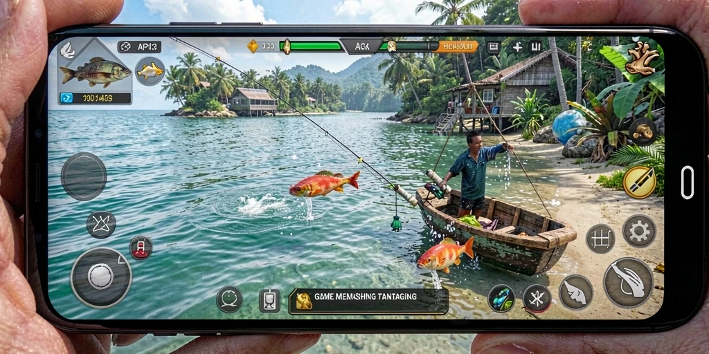 Tangkapan ikan yang mengesankan dalam gameplay API33.