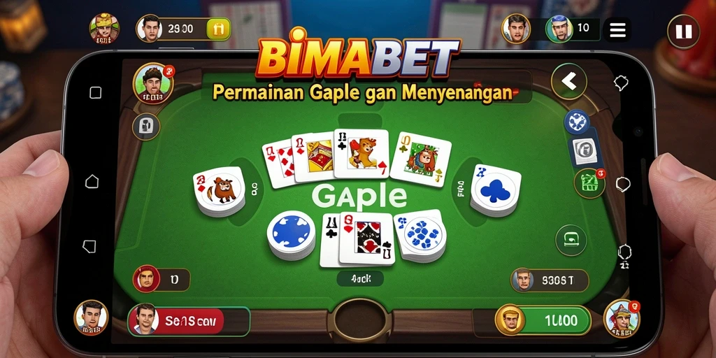 Tampilan screenshot gameplay gaple yang menarik dan seru.