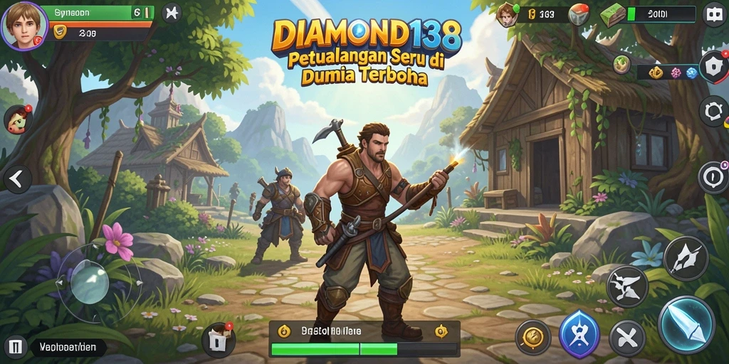 Tampilan gameplay seru di dunia terbuka DIAMOND138.