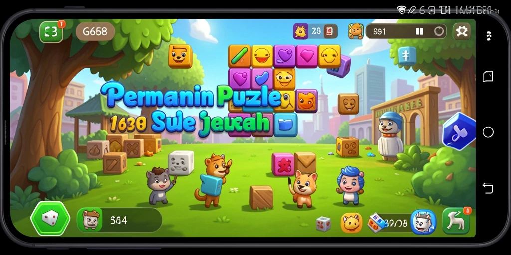 Tampilan gameplay G668 dengan puzzle yang menantang dan menarik.