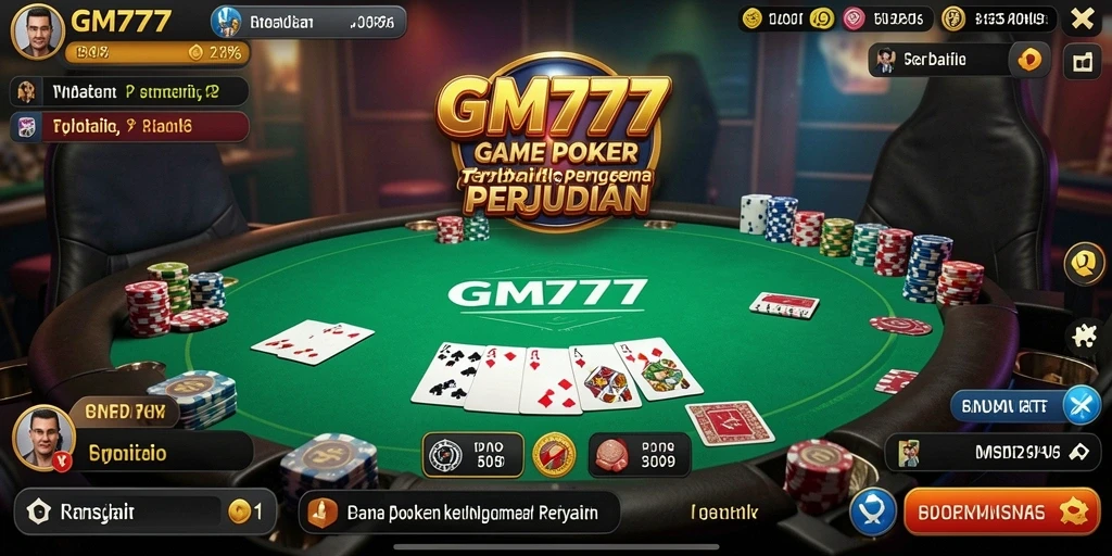 Screenshot gameplay Poker seru di GM777.