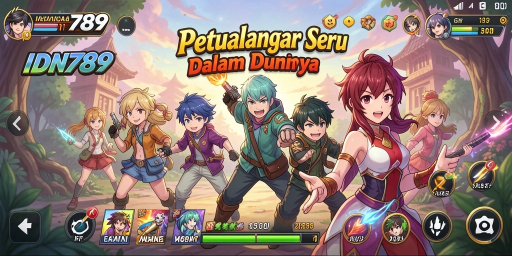 Tangkapan layar IDN789 menunjukkan karakter anime dalam aksi petualangan yang mendebarkan.