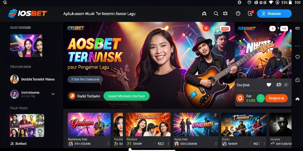 Screenshot dari gameplay IOSBET yang menampilkan pengalaman musik interaktif.