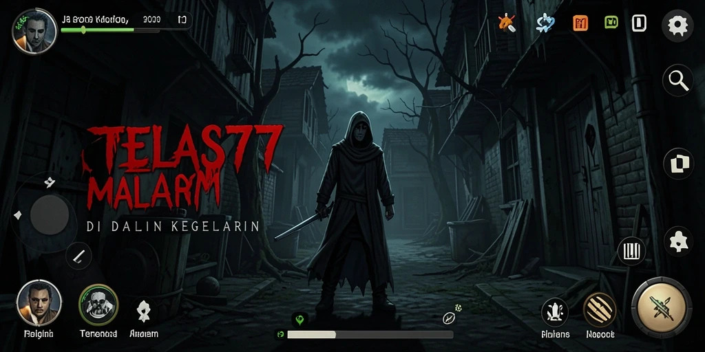 Screenshot menampilkan aksi mendebarkan di dalam kegelapan JELAS777.