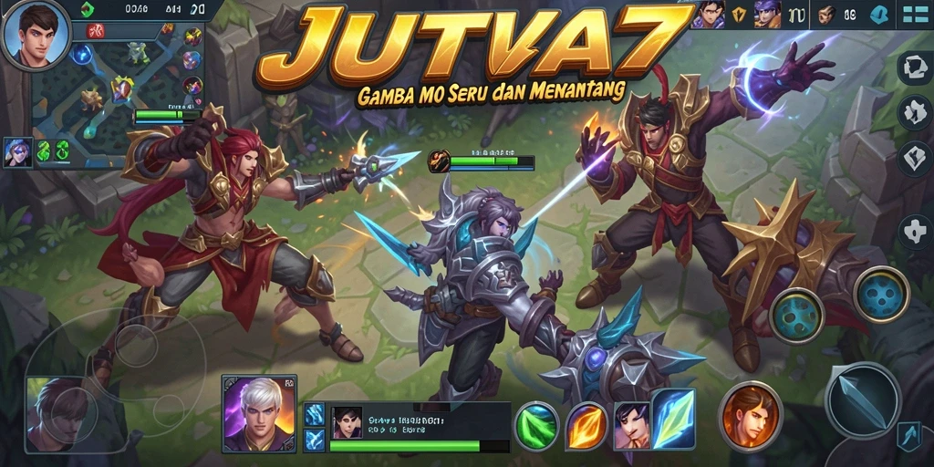 Gameplay seru JUTA7 dengan pertempuran tim yang langsung.