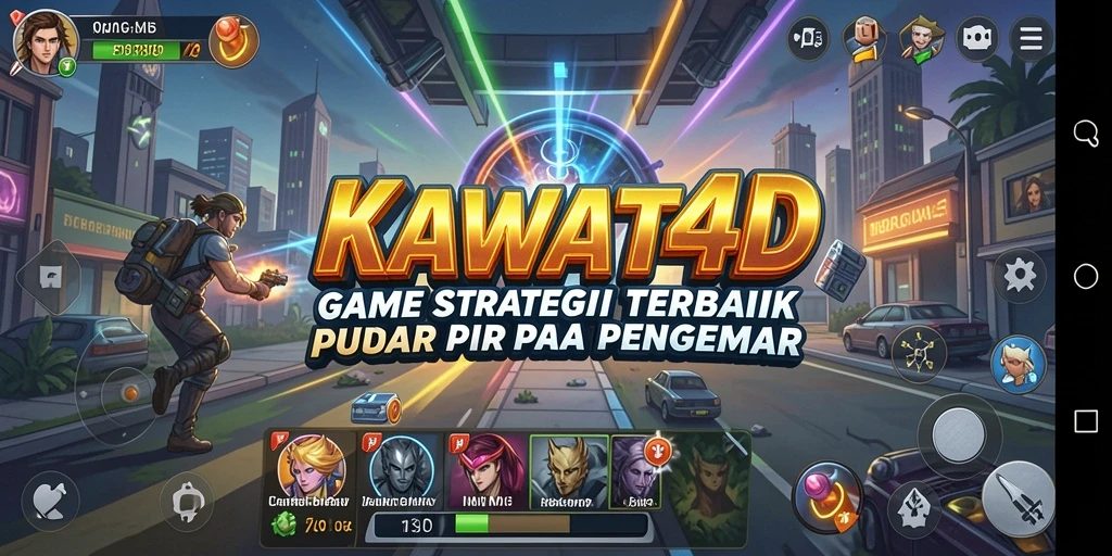 Tampilan menarik dari gameplay KAWAT4D yang menantang.