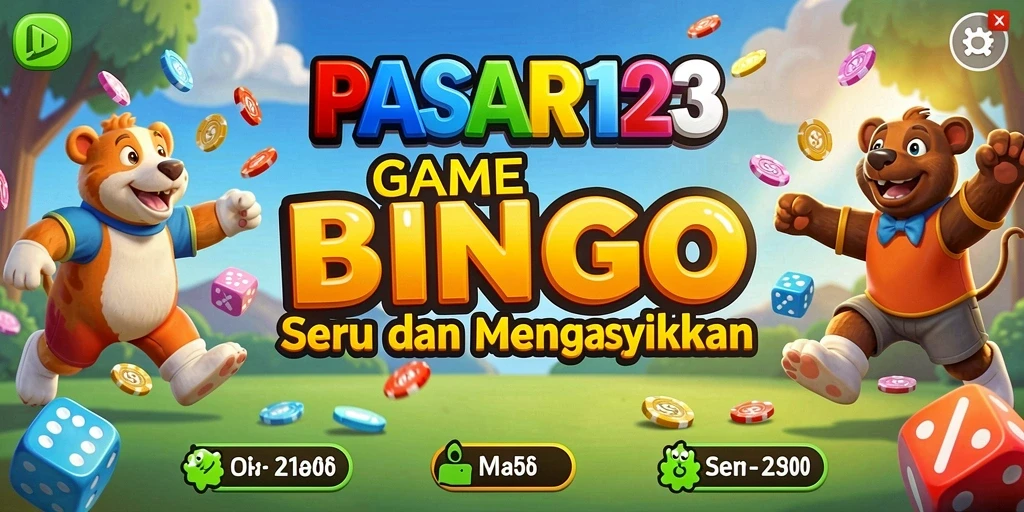 Tampilan permainan Bingo yang seru dan penuh warna.