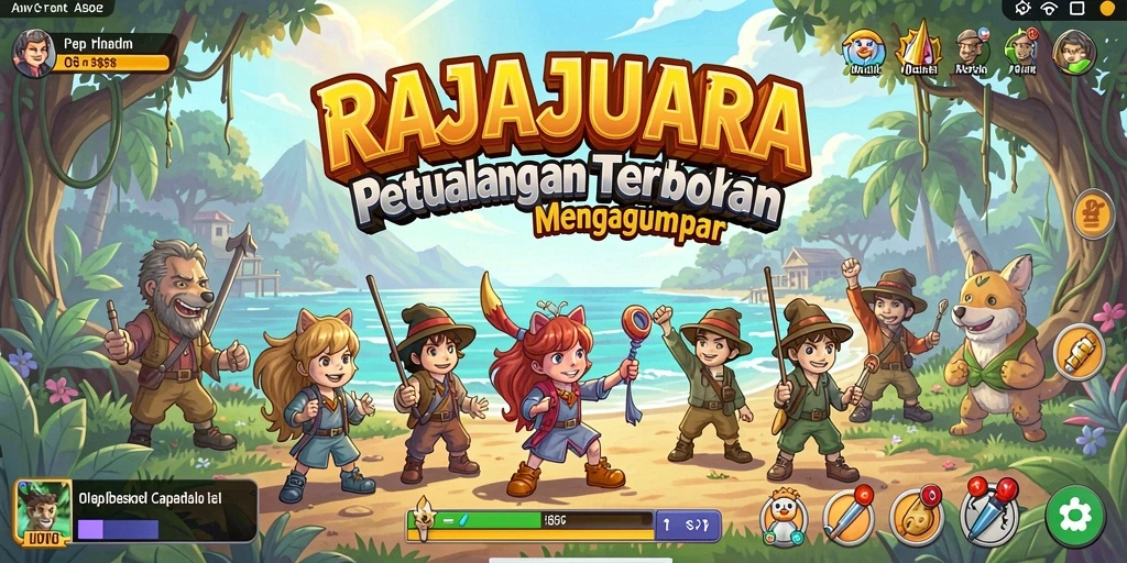 Tampilan memukau dunia RAJAJUARA dalam gameplay Open World.