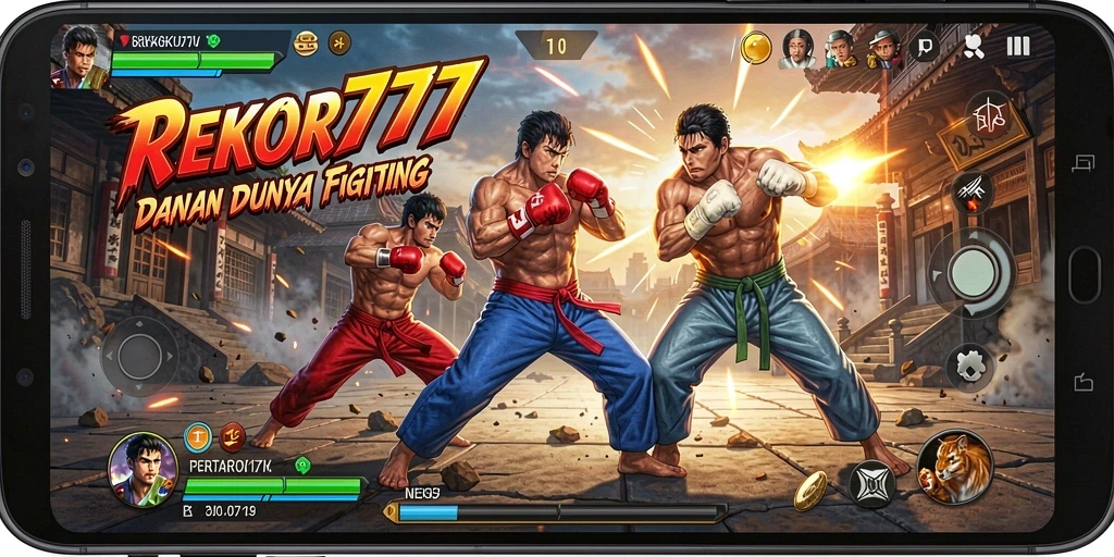 Tampilan pertarungan seru dalam gameplay REKOR777