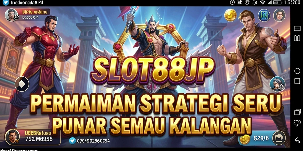 Tampilan gameplay <strong>SLOT88JP</strong> yang penuh aksi dan strategi.