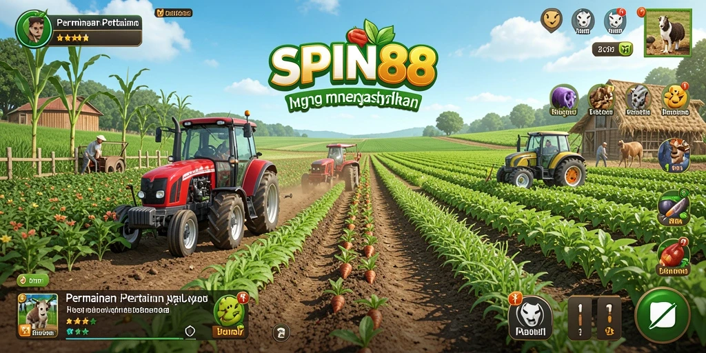 Tampilan gameplay SPIN88 yang seru dan mengasyikkan dalam pertanian.