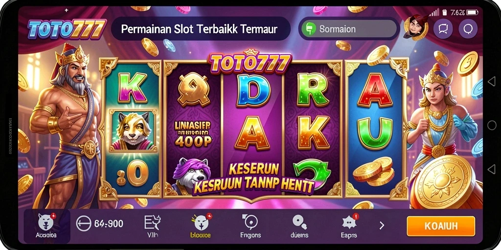 Tampilan gameplay TOTO777 yang menakjubkan di layar penuh.